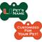 Show in main carousel: ShopInstaPets Miami Hurricanes 2 Sided Customized Dog ID Tag, Green, Bone slide 1 of 4