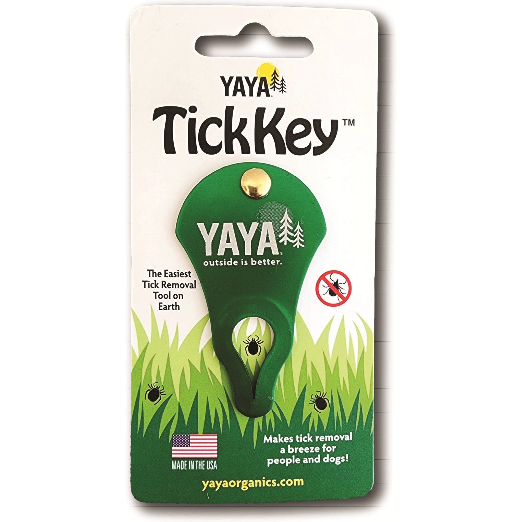 YAYA Organics TickKey Easy Tick Removal Tool for Dogs