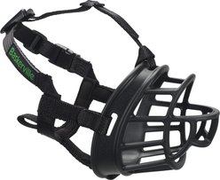 Baskerville Ultra Dog Adjustable Basket Muzzle, Black, Size 4