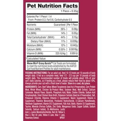 Show full view: Meow Mix Gravy Bursts Chicken Flavored Cat Treats, 6.3-oz bag slide 7 of 8