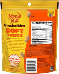 Meow Mix Irresistibles White Meat Chicken Soft & Chewy Cat Treats, 3-oz bag slide 2 of 7