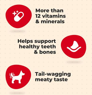 Show full view: Milk-Bone Original Beef Flavored Crunchy Mini Dog Treats, 15-oz box slide 5 of 10