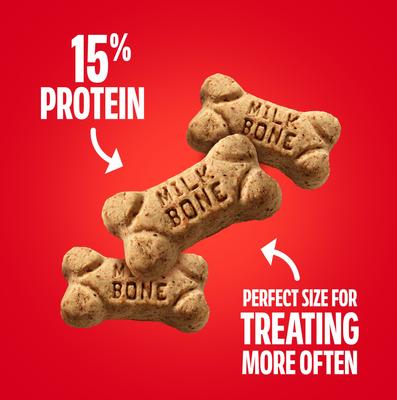 Show full view: Milk-Bone Original Beef Flavored Crunchy Mini Dog Treats, 15-oz box slide 7 of 10