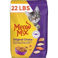 Meow Mix Original Choice Dry Cat Food, 22-lb bag