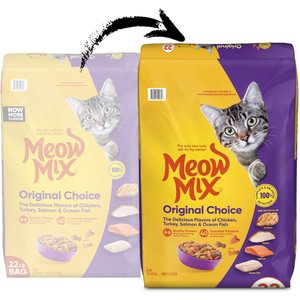 Meow Mix Original Choice Dry Cat Food, 22-lb bag