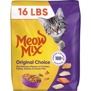 Meow Mix Original Choice Dry Cat Food, 16-lb bag
