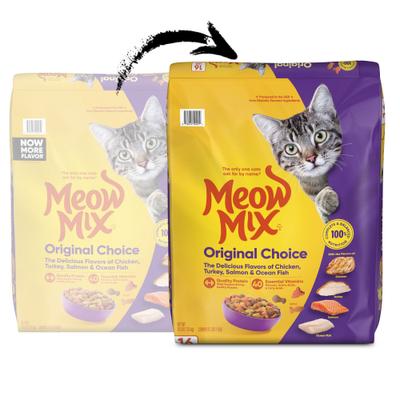 Show full view: Meow Mix Original Choice Dry Cat Food, 16-lb bag slide 3 of 12