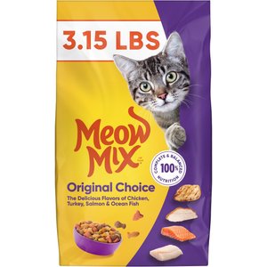 Meow Mix Original Choice Dry Cat Food, 3.15-lb bag