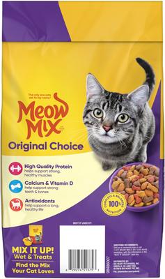 Show full view: Meow Mix Original Choice Dry Cat Food, 3.15-lb bag slide 6 of 11