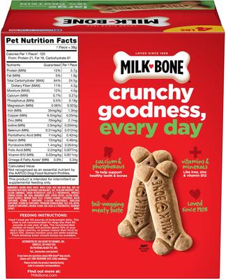 Show full view: Milk-Bone Original Large Biscuit Dog Treats, 4-lb box slide 4 of 12