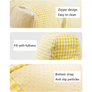 NonoPets Gingham Soft Washable Sofa Chair Bed for Small Dogs & Cats, Pink