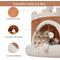 Show in main carousel: NonoPets Castle-Shaped Plush House Soft Fortress Bed for Small Dogs & Cats, Grey, Medium slide 5 of 5