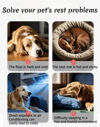 NonoPets Frog Cartoon Soft Cotton Lounge Sofa Bed for Small Dogs & Cats, Large slide 2 of 8