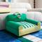 Show in main carousel: NonoPets Frog Cartoon Soft Cotton Lounge Sofa Bed for Small Dogs & Cats, Medium slide 1 of 9