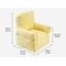 Show in main carousel: NonoPets Gingham Soft Washable Sofa Chair Bed for Small Dogs & Cats, Yellow slide 2 of 5