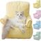 Show in main carousel: NonoPets Gingham Soft Washable Sofa Chair Bed for Small Dogs & Cats, Yellow slide 1 of 5