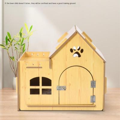 Show full view: NonoPets Deluxe All-Season Wooden Villa House for Small Dogs & Cats, Medium slide 5 of 7
