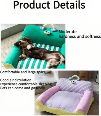 Show full view: NonoPets Frog Cartoon Soft Cotton Lounge Sofa Bed for Small Dogs & Cats, Medium slide 9 of 9