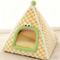 Show in main carousel: NonoPets Plaid Pyramid House Warm Plush Enclosed Cat Bed with Cozy Cushion, Small slide 2 of 4