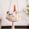 Show in main carousel: NonoPets Macrame Hanging Hammock Handwoven Cat Bed Boho Rope Swing with Cushion, Small slide 7 of 7