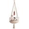Show in main carousel: NonoPets Macrame Hanging Hammock Handwoven Cat Bed Boho Rope Swing with Cushion, Small slide 6 of 7
