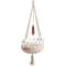 Show in main carousel: NonoPets Macrame Hanging Hammock Handwoven Cat Bed Boho Rope Swing with Cushion, Small slide 1 of 7