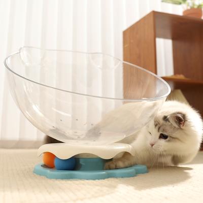 Show full view: NonoPets Transparent Acrylic Space Capsule Cat Bed with Trackball, Yellow slide 8 of 8