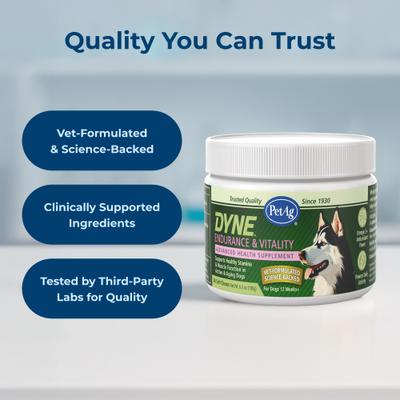 Show full view: PetAg Dyne Chicken Liver Flavored Soft Chew Endurance & Vitality Supplement for Dogs, 60 count slide 6 of 7
