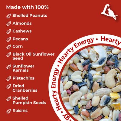 Show full view: Lyric Fruit & Nut High Energy Mix Wild Bird Food, 20-lb bag slide 4 of 11