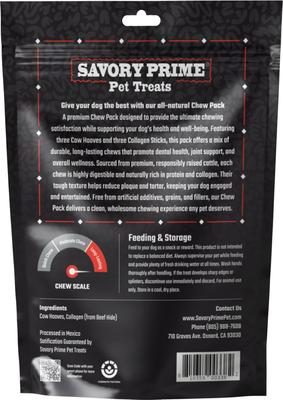 Show full view: Savory Prime Naturals Beef Dog Treats, 8-oz bag, 6 count slide 3 of 3