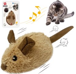 Gigwi Interactive Running Mouse for Cat Toy, Beige