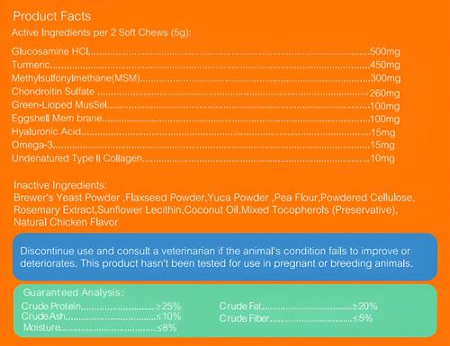 Show full view: PetPal Glucosamine & Chondroitin Hip & Joint Support Soft & Chewy Dog Treats, 8-oz can slide 6 of 7