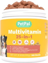 PetPal Immune, Skin & Energy Support All-In-One Multivitamin Soft Chews for Dogs, 8-oz can