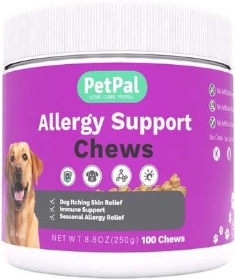 StrellaLab Allergy Relief & Immune Chews For Dogs – 120 Soft Chews, 9.3 Oz, Exp 02/2027