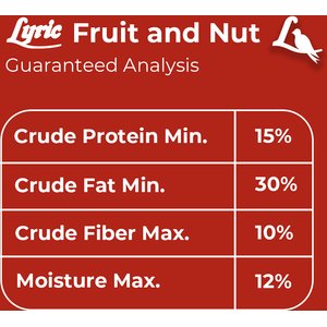 Lyric Fruit & Nut High Energy Mix Wild Bird Food, 20-lb bag