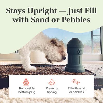 Show full view: Bark Potty Soft Silicone Fire Hydrant Potty Training for Small Dogs, 4 x 7-in, Red slide 6 of 11
