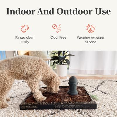 Show full view: Bark Potty Soft Silicone Fire Hydrant Potty Training for Small Dogs, 4 x 7-in, Red slide 7 of 11