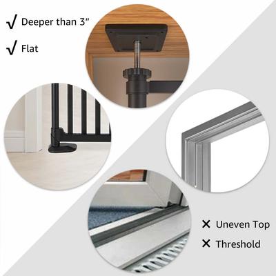 Show full view: Unipaws Extra Tall Metal Cat Gate, Black slide 7 of 8