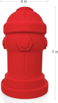 Show full view: Bark Potty Soft Silicone Fire Hydrant Potty Training for Small Dogs, 4 x 7-in, Red slide 8 of 11