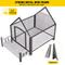 Show in main carousel: Aivituvin Strong Iron Frame Outdoor Dog House with Porch, Small, Gray slide 3 of 11