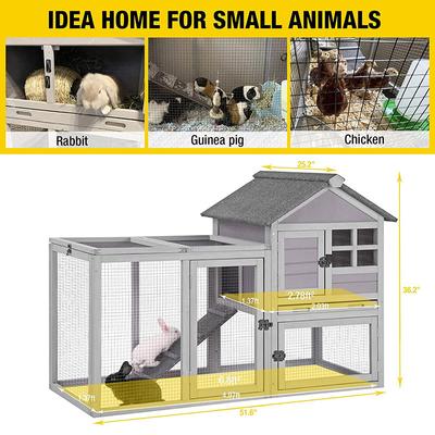 Show full view: Aivituvin XZ7002 Two Story with No Leak Tray Bunny Hutch slide 5 of 11