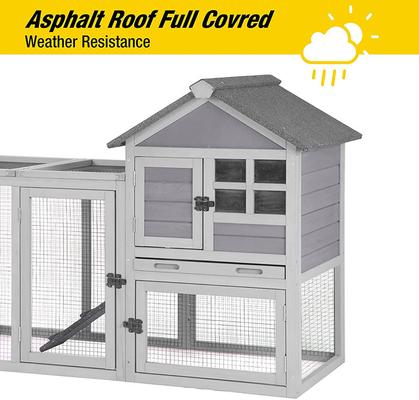 Show full view: Aivituvin XZ7002 Two Story with No Leak Tray Bunny Hutch slide 4 of 11