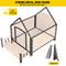 Show in main carousel: Aivituvin Strong Iron Frame Outdoor Dog House with Porch, Small, Brown slide 3 of 11