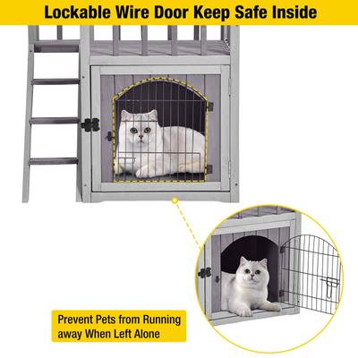 Show full view: Aivituvin Outdoor & Indoor Cat House slide 5 of 11