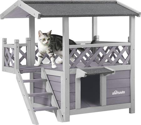 Show full view: Aivituvin Outdoor & Indoor Cat House slide 2 of 11