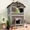 Show in main carousel: Aivituvin for Feral Cats Two Tier Wooden Cat House slide 3 of 11