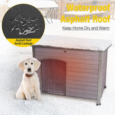 Show full view: Aivituvin Insulated Liner Inside Outdoor Dog House, Gray, Medium slide 5 of 9