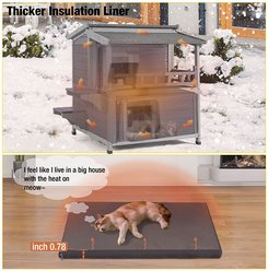 Aivituvin Insulated for Feral Cats Cat House slide 2 of 9