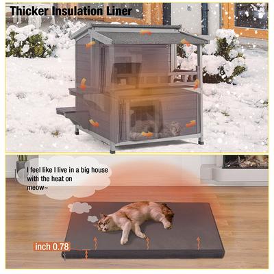 Show full view: Aivituvin Insulated for Feral Cats Cat House slide 4 of 12