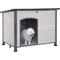 Show in main carousel: Aivituvin Heavy Duty Wooden Iron Frame Dog House, Off White slide 1 of 9